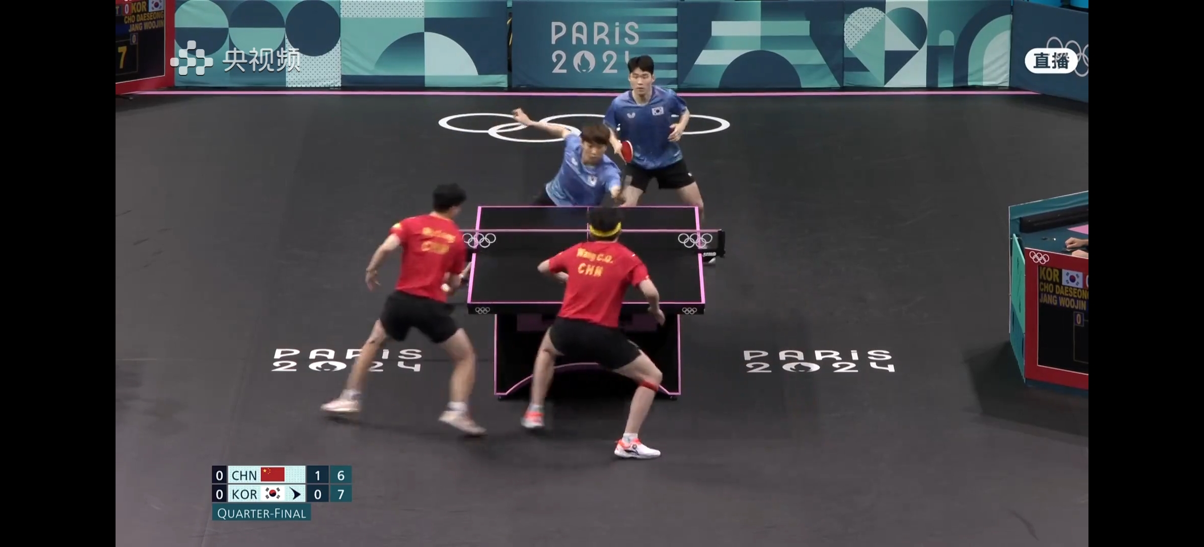 中国队险胜韩国队，马龙关键制胜